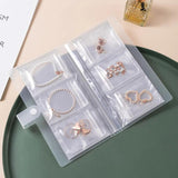 Travel Jewelry Organizer Book with PVC Bag