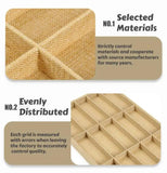 Beige 10 Grids Sunglasses Display Box Glasses Case Organizer Tray