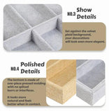 Beige 10 Grids Sunglasses Display Box Glasses Case Organizer Tray