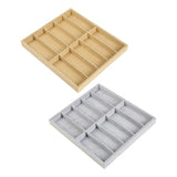 Beige 10 Grids Sunglasses Display Box Glasses Case Organizer Tray