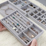 Stackable Velvet Jewelry Display Holder