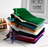 10Pcs Small Velvet Bags Charms Earrings Jewelry Packaging Drawstring Pouches