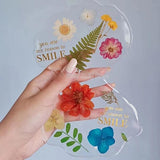 Dried Flowers Pressed Flowers Stickers DIY Coaster Epoxy Resin Pendant Jewelry