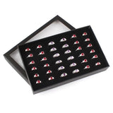 36 Slots Ring Holder Showcase Jewelry Case Organizer