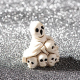 10Pcs Halloween Skeleton Mummy Bat Spider Resin Charms for DIY Jewelry Making