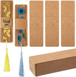 15x4.5cm Blank Bookmark Sleeves Cover Display Cards - DIY Jewelry Packaging