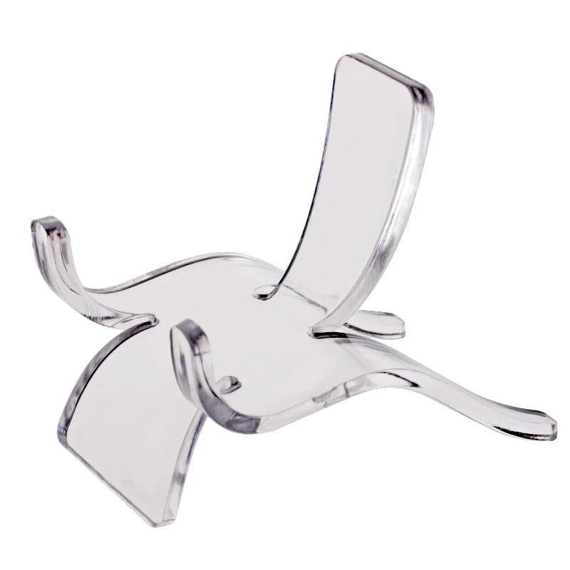 10Pcs Acrylic Mineral Display Stand Rack Shelf for Rocks Collectibles