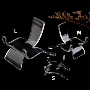 10Pcs Acrylic Mineral Display Stand Rack Shelf for Rocks Collectibles