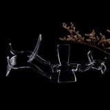 10Pcs Acrylic Mineral Display Stand Rack Shelf for Rocks Collectibles