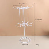 2-Tier Rotating Jewelry Stand Earrings Necklace Display Organizer