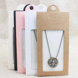 30PCS Cardboard Jewelry Packaging Hanger Box for Necklace and Earring Display
