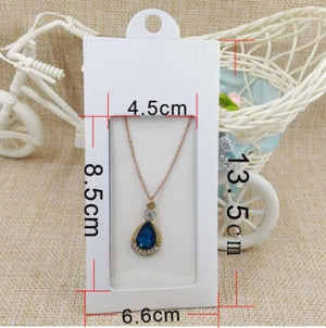30PCS Cardboard Jewelry Packaging Hanger Box for Necklace and Earring Display