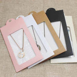 30PCS Cardboard Jewelry Packaging Hanger Box for Necklace and Earring Display