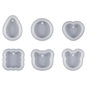 Heart Earring Pendant Silicone Resin Mould DIY Jewelry Making Mold