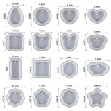 Heart Earring Pendant Silicone Resin Mould DIY Jewelry Making Mold