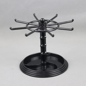 Jewelry Rotating Ring Display Holder Organizer Necklace Keychain Stand
