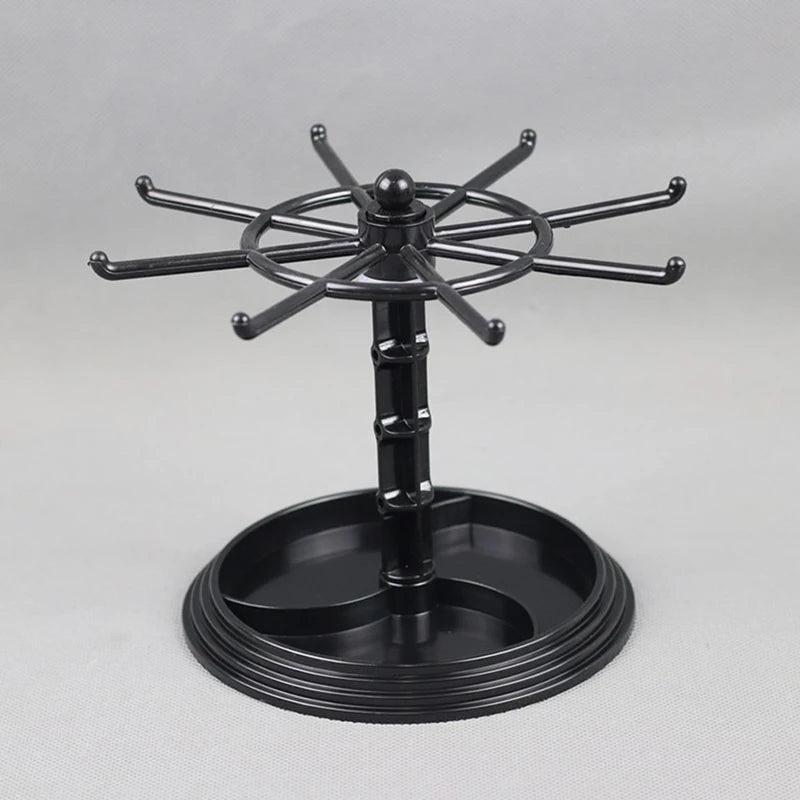 Jewelry Rotating Ring Display Holder Organizer Necklace Keychain Stand