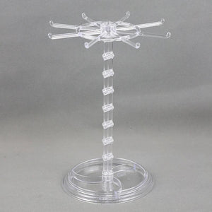Jewelry Rotating Ring Display Holder Organizer Necklace Keychain Stand
