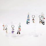 Jewelry Rotating Ring Display Holder Organizer Necklace Keychain Stand