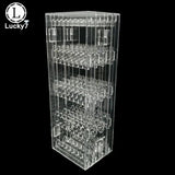 Foldable Acrylic Jewelry Display Earrings Organizer Transparent