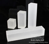Acrylic Square Block Stamping Jewelry Stand Organizer Tray
