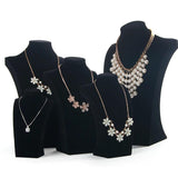 Velvet Necklace Display Bust PU Leather Mannequin Pendant Display