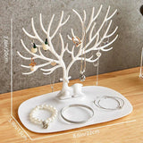 Deer Jewelry Display Stand Earrings Necklace Ring Tree Storage Racks