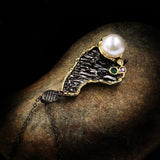 Boho Style Necklace Zircon Pearl Pendant Chain Jewelry