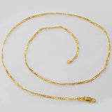 24 in Slim Chain Necklace 24k Pure Hot Buy Lead Nickel