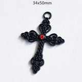 6pcs Cross DIY Pendant Necklace Bracelet Earrings Charms Supplies