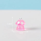 10pcs Glow Mushroom Charms for Jewelry Making Noctilucent Pendant
