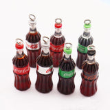 10Pcs 3D Drink Bottle Resin Charms for Jewelry Making DIY Bulk