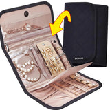 Travel Jewelry Organizer Portable Roll Foldable Case