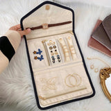 Travel Jewelry Organizer Portable Roll Foldable Case