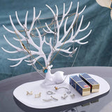 Deer Tree Jewelry Display Stand Tray Organizer Holder