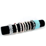 Gray Red Velvet Bracelet Display Organizer Stand
