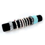 Gray Red Velvet Bracelet Display Organizer Stand