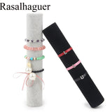 Gray Red Velvet Bracelet Display Organizer Stand