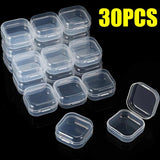 Mini Jewelry Storage Box Transparent Portable Plastic Box Earring Ring Necklace