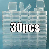 Mini Jewelry Storage Box Transparent Portable Plastic Box Earring Ring Necklace