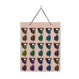 Sunglasses Organizer Wall Pocket Eyeglasses Holder 15 Slots Display
