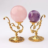 Metal Crystal Ball Holder Sphere Stand Display Shelf Rack