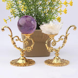 Metal Crystal Ball Holder Sphere Stand Display Shelf Rack