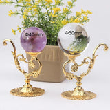 Metal Crystal Ball Holder Sphere Stand Display Shelf Rack