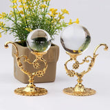 Metal Crystal Ball Holder Sphere Stand Display Shelf Rack