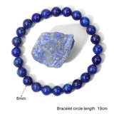 Grey Labradorite Stone Bracelet 8mm Round Quartz Moonstone Rainbow Beads