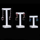 3 Acrylic Earrings Display Holder Jewelry T Shape Showcase