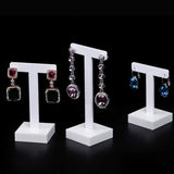 3 Acrylic Earrings Display Holder Jewelry T Shape Showcase