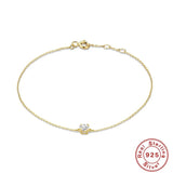 Zircon Bracelet 925 Sterling Silver Wedding Party Chain