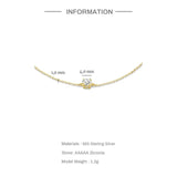 Zircon Bracelet 925 Sterling Silver Wedding Party Chain